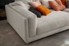 KAWOLA Big Sofa RAINA Cord steingrau 85 x 150 x 254 cm Bild 4