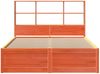 vidaXL Massivholzbett ohne Matratze Wachsbraun 160x200 Kiefernholz 3323451 Bild 4