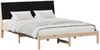 vidaXL Bettrahmen mit Kopfteil Braun 135 x 190 cm Massives Kiefernholz 878901 Bild 3