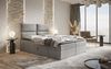AX LIVING Boxspringbett Bonio III – 120 cm Breite mit Topper Hellgrau Bild 2