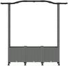 vidaXL Hochbeet mit Rankgitter und Dach Hellgrau 164 x 40 x 144 cm PP 3423103 Bild 4