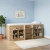 vidaXL Hochbett für Kinder 2 pcs Artisan-Eiche 90 x 200 cm 3422562 Bild 3