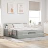 vidaXL Ottoman-Bett mit Matratze Hellgrau 160x200 cm Samt 3311711 Bild 3
