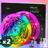 Nettlife LED Stripe Selbstklebend RGB APP-Steuerung 10/20/30m Lichtband Streifen, Timer-Funktion für Musikzimmer, Spielzimmer, Wohnzimmer, Flur Bild 5