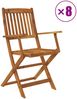 vidaXL 9-tlg. Garten-Essgruppe Klappbar Massivholz Akazie 43378 Bild 2