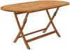 vidaXL 9-tlg. Garten-Essgruppe Klappbar Massivholz Akazie 43378 Bild 4