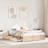 vidaXL Massivholzbett ohne Matratze 140x190 cm Kiefernholz 3301680 Bild 1