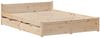 vidaXL Massivholzbett ohne Matratze 140x190 cm Kiefernholz 3301680 Bild 3