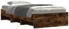 vidaXL Bettgestell ohne Matratze Räuchereiche 90x200 cm Holzwerkstoff 3295678 Bild 3