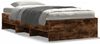 vidaXL Bettgestell ohne Matratze Räuchereiche 90x200 cm Holzwerkstoff 3295678 Bild 2