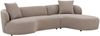Sofa >Kingston< in braun, Polyester - 294x69cm (BxH) Bild 3