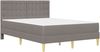 vidaXL Bettgestell mit Matratze mit Kopfteil Taupe 120 x 200 cm Stoff 3415106 Bild 3