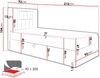 Boxspringbett 'Gladino Junior 1' beige 90x200 cm Rechts Bild 5