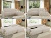 RINA L Design Ecksofa, Schlaffunktion & Stauraum, DL-System, Wellenfedern, Liegefläche 220x155 cm, freistehendes Polstersofa, Schlafcouch - Beige Cord - Rechts Seite Bild 2