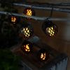 LED Solar Lichterkette, 8x Kugel, Flammen-Effekt, L 200 cm Bild 4