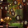 LED Solar Lichterkette, 8x Kugel, Flammen-Effekt, L 200 cm Bild 5