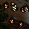 LED Solar Lichterkette, 8x Kugel, Flammen-Effekt, L 200 cm Bild 3