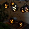 LED Solar Lichterkette, 8x Kugel, Flammen-Effekt, L 200 cm Bild 3