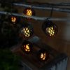 LED Solar Lichterkette, 8x Kugel, Flammen-Effekt, L 200 cm Bild 4