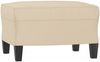 vidaXL 3-tlg. Sofagarnitur mit Kissen Creme Mikrofasergewebe 3202336 Bild 5