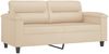 vidaXL 3-tlg. Sofagarnitur mit Kissen Creme Mikrofasergewebe 3202336 Bild 4