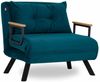1-Sitzer-Schlafsofa, 'Sando ', 78 x 78 x 67, Petrolgrün Bild 2