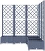 vidaXL Pflanzkübel mit Spalier Blaugrau 120x120x121,5 cm PP 318256 Bild 3