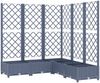 vidaXL Pflanzkübel mit Spalier Blaugrau 120x120x121,5 cm PP 318256 Bild 2