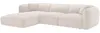 Vente-unique - CAMILIO Sofa Stoff Beige - B 165 cm x H 74 cm x L 272 cm Bild 4