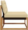 vidaXL Sectional Sofa Einheiten Massives Akazienholz und Textilene 900636 Bild 5