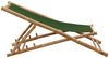 vidaXL Liegestuhl Bambus und Canvas Grün 313021 Bild 5