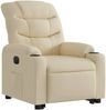 Relaxsessel, Fernsehsessel, Schlafsessel mit Aufstehhilfe Elektrisch Creme Stoff Bild 4