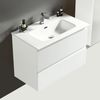 Alpenberger Badmöbel-Set - Badschrank Badezimmer Schrank, (2 Waschbeckenunterschrank Schubladen, Waschbecken mit Überlauf), Waschtisch mit Unterschrank 80 cm Breit Bild 2