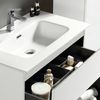 Alpenberger Badmöbel-Set - Badschrank Badezimmer Schrank, (2 Waschbeckenunterschrank Schubladen, Waschbecken mit Überlauf), Waschtisch mit Unterschrank 80 cm Breit Bild 3
