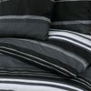 vidaXL Bettwäsche-Set, Baumwolle Schwarz / weiß, 260x220 cm Bild 5