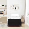 vidaXL Bettrahmen mit Matratze Schwarz 100 x 200 cm Stoff 3399044 Bild 3
