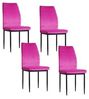 HTI-Living Polsterstuhl Esszimmerstuhl Madison Samt Pink 4er-Set (Set, 4 St), Polsterstuhl Velvet Bild 4
