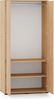 Selsey 'Heggers' Kleiderschrank 2-türig, Kleiderstange & Fächer, Mavelie Eicheoptik, 92 cm Bild 4
