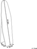 Standspiegel LARCHE 160 cm Metall Gold Bild 2