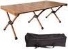 Campingtisch PEREL klappbar Alu Rolltisch in Holzoptik, wetterfest, 120x45cm Bild 4