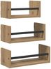 vidaXL Wandregal-Set 3 pcs Artisan-Eiche 40x16x14cm Holzwerkstoff 882788 Bild 2