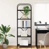 Bücherregal | Standregal Schwarz Eichen-Optik 60 x 30 x 183 cm Holzwerkstoff Bild 4