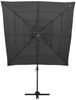 vidaXL Sonnenschirm mit Aluminium-Mast 4-lagig Anthrazit 250x250 cm 313822 Bild 2