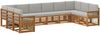 vidaXL Ecksofa Set mit Kissen 7 pcs Natürlich und Hellgrau 3384897 Bild 2