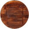 vidaXL Tischplatte Ø 70x1,5 cm Rund Altholz Massiv 370026 Bild 3