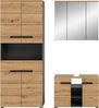 welltime Badmöbel-Set REHAT, 3-teilig, Breite 171 cm, mit grifflosen Fronten, bestehend aus:, (3-St), 1x Hochschrank, 1x Waschbeckenunterschrank & 1x Spiegelschrank Bild 3