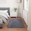 vidaXL Teppich aus Kunstschaffell TAFALLA Anthrazit 80 x 150 cm 42021588 Bild 4