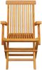 vidaXL Gartenstühle mit Taupe Kissen 2 Stk. Massivholz Teak 3062495 Bild 4