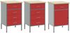 vidaXL Werkbank mit Schubladen 3 pcs Rot und Grau 150 x 55 x 85 cm 3321373 Bild 5