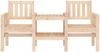 vidaXL Gartenbank mit Tisch 2-Sitzer Massivholz Kiefer 825149 Bild 3